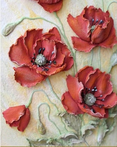 3D Floral Canvas Print freeshipping - khollect