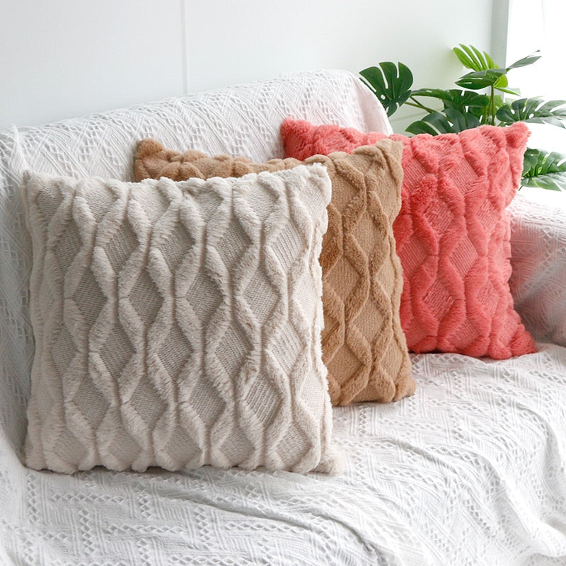 Embossed Decorative Pillow Cover freeshipping - khollect