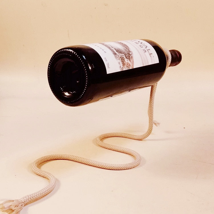 Suspended Rope Wine Rack freeshipping - khollect