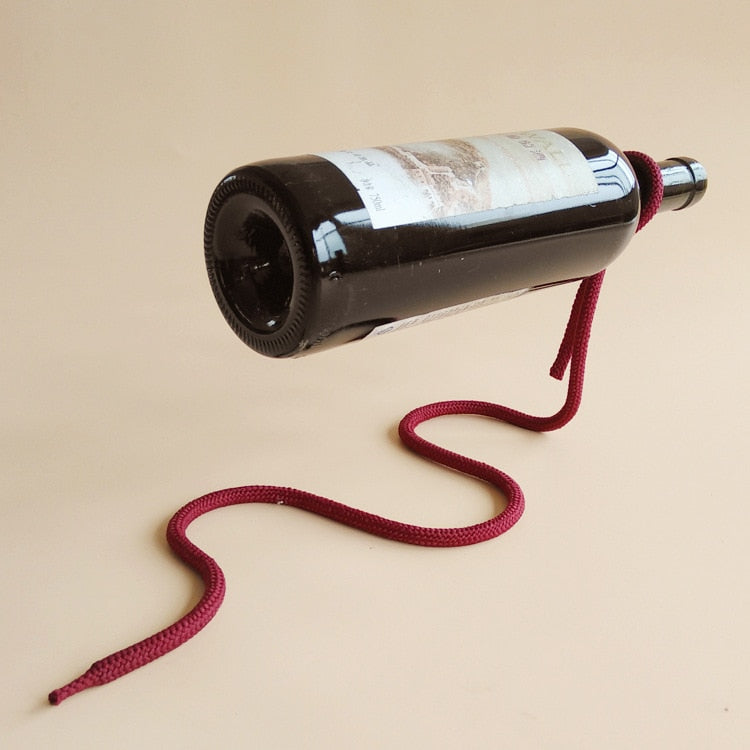 Suspended Rope Wine Rack freeshipping - khollect