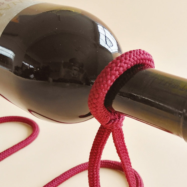 Suspended Rope Wine Rack freeshipping - khollect