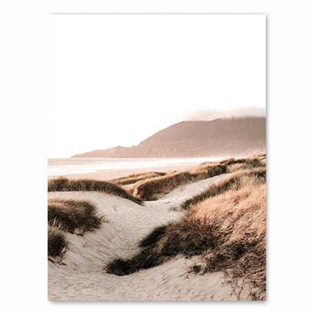 Scandinavian Landscape Canvas Print freeshipping - khollect