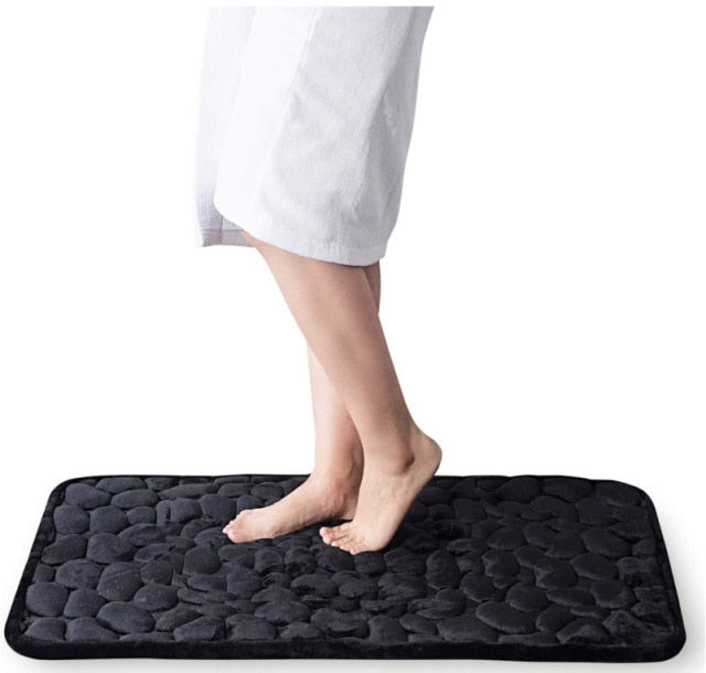 Cobblestone Embossed Bath Mat freeshipping - khollect