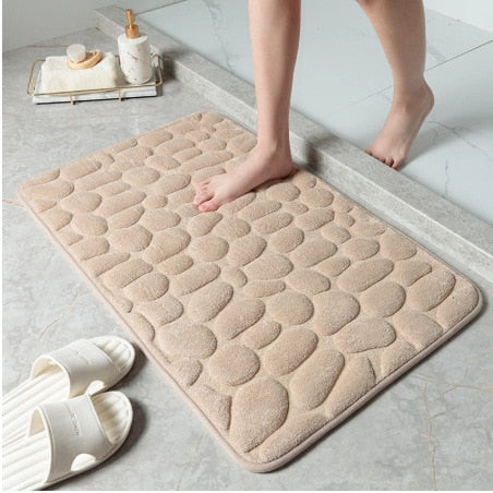 Cobblestone Embossed Bath Mat freeshipping - khollect