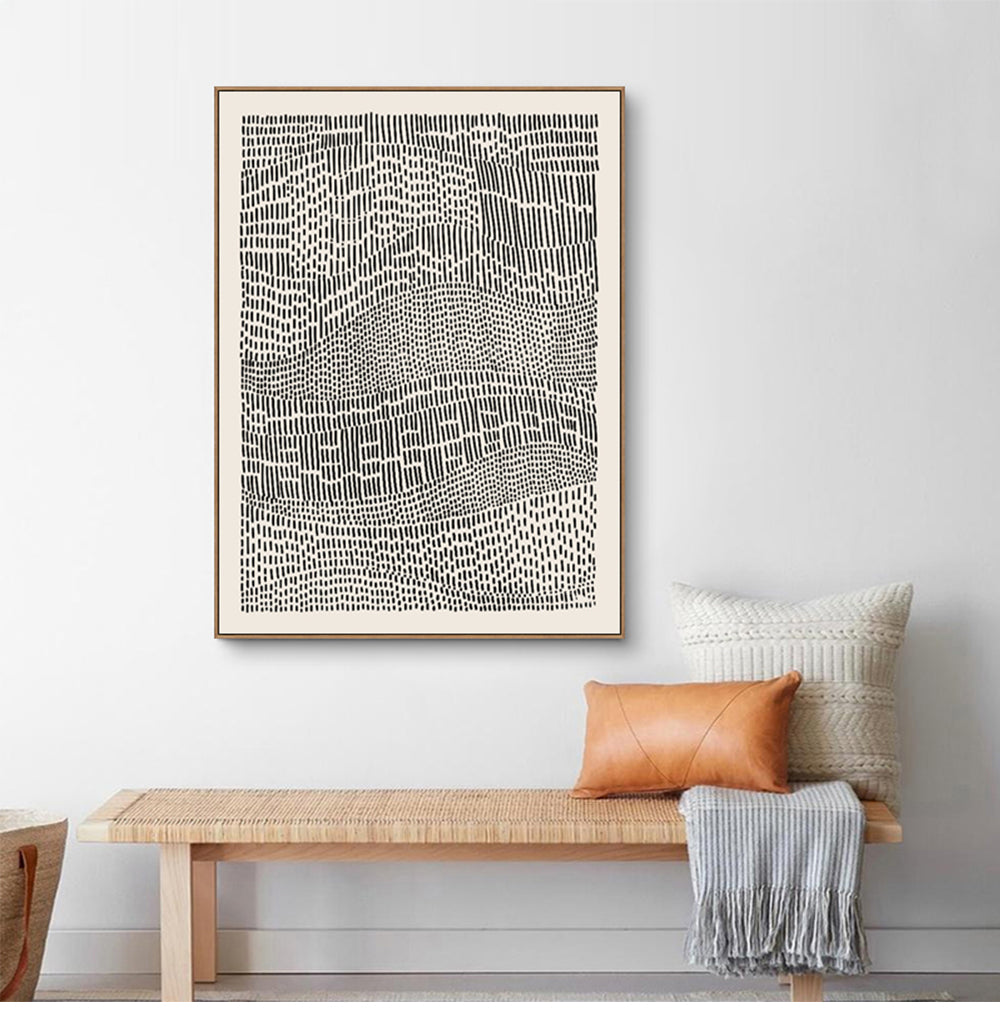 Contour Landscape Line Art Canvas Print