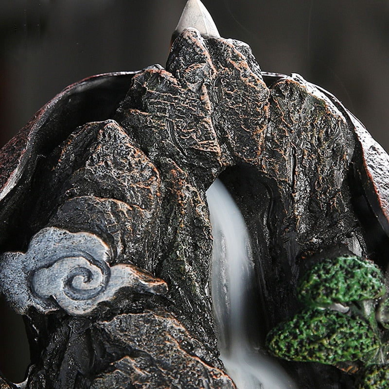 Mountain Waterfall Incense Burner freeshipping - khollect