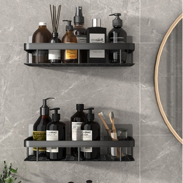 Metal Suction Bathroom Shelves freeshipping - khollect
