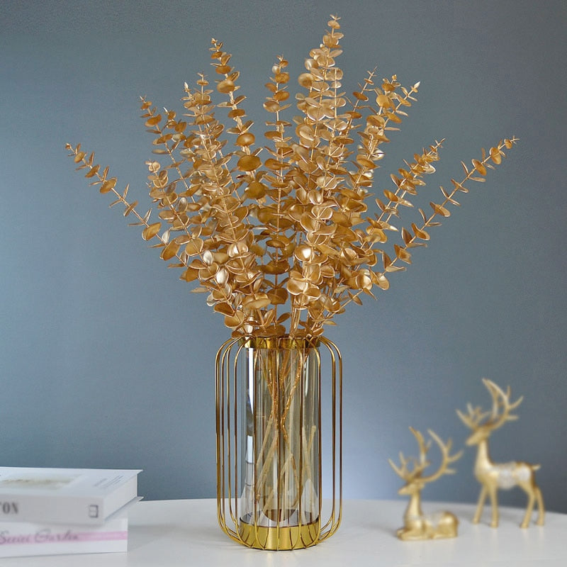 Golden Artificial Plants freeshipping - khollect