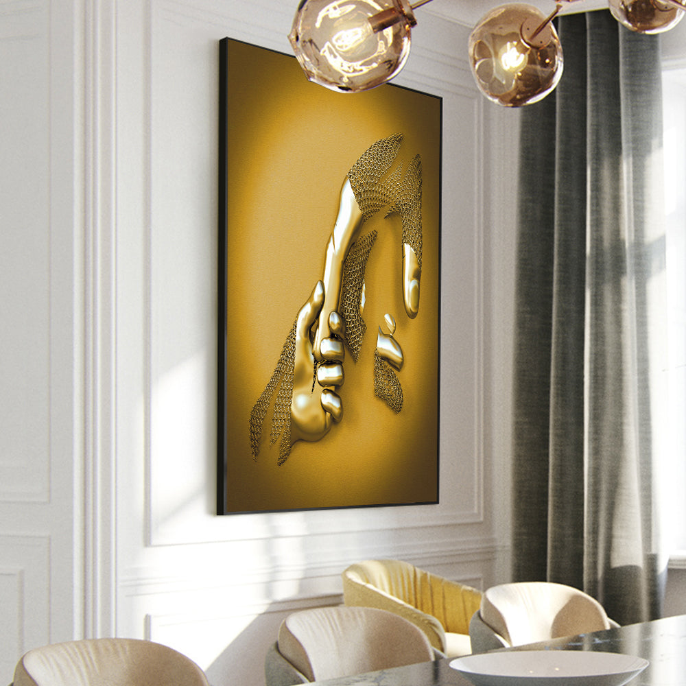 Metal Figure Art Canvas Print