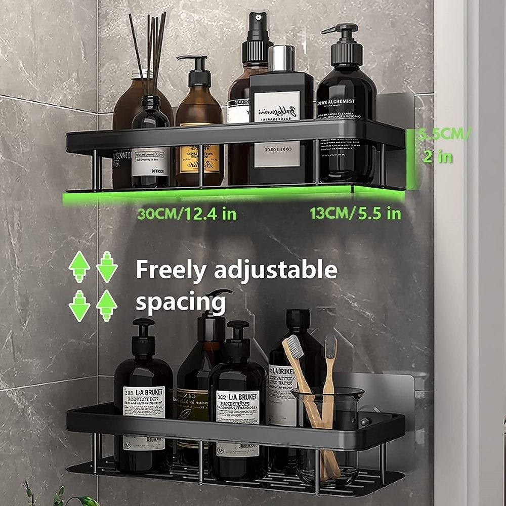 Metal Suction Bathroom Shelves freeshipping - khollect
