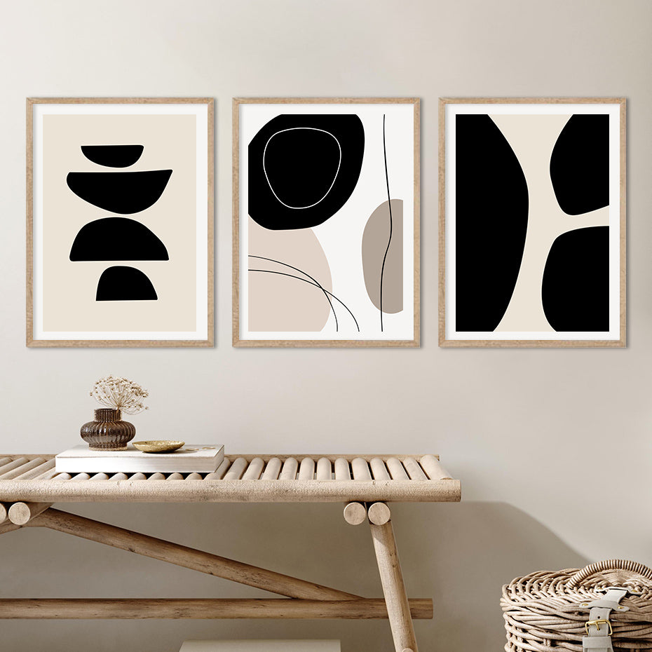 Bohemian Geometric Abstract Line Art Decor