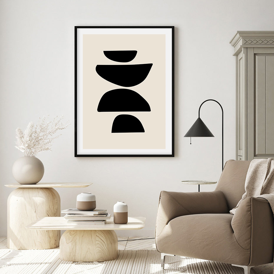 Bohemian Geometric Abstract Line Art Decor