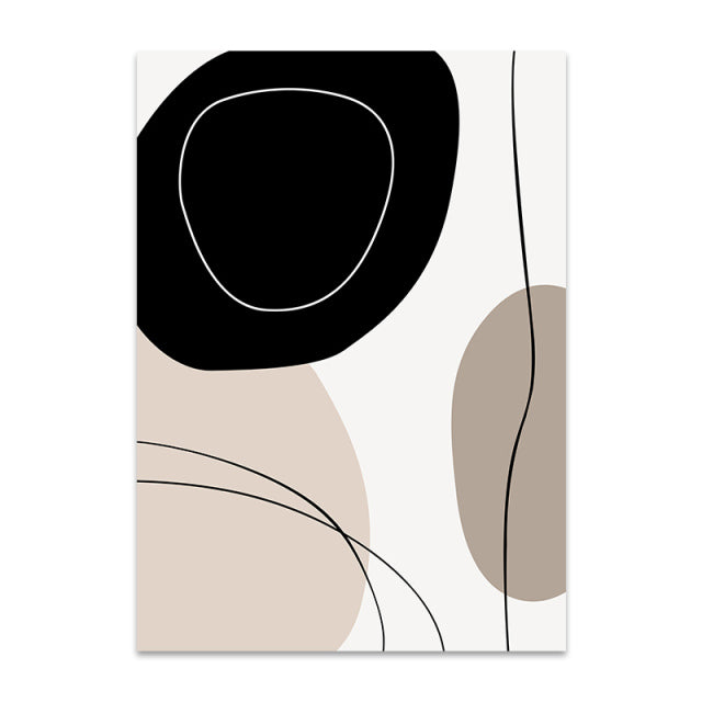 Bohemian Geometric Abstract Line Art Decor