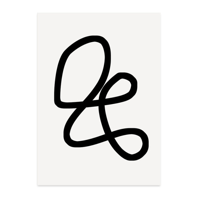 Bohemian Geometric Abstract Line Art Decor