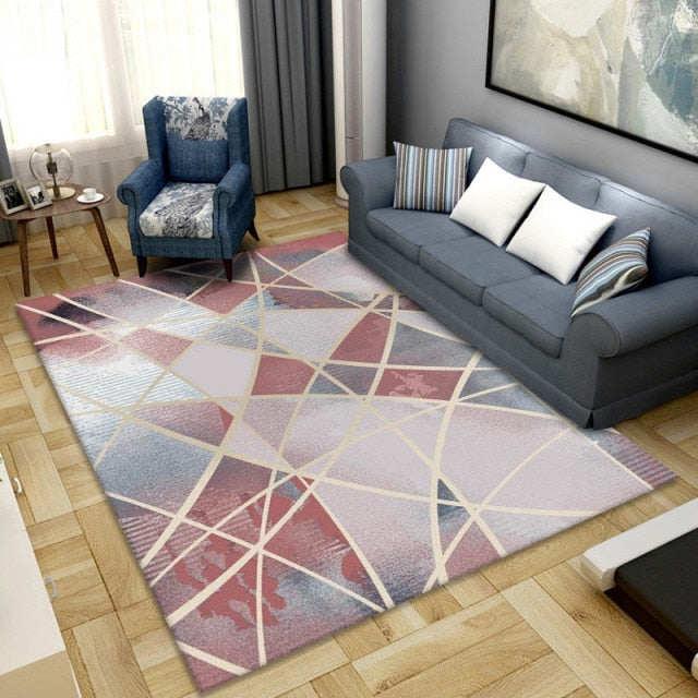 Geometric Living Room Carpet freeshipping - khollect