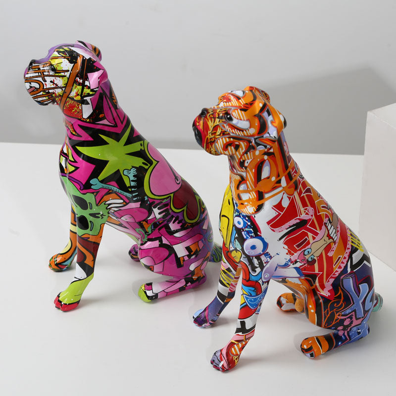 Rainbow Dog Aura Decor