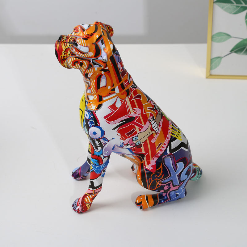 Rainbow Dog Aura Decor