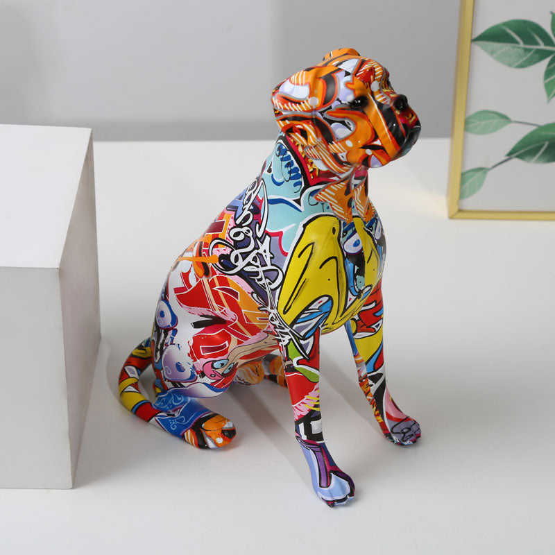 Rainbow Dog Aura Decor