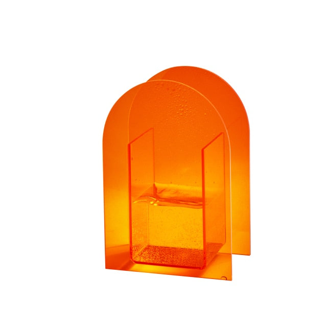 Rainbow Color Acrylic Vase freeshipping - khollect