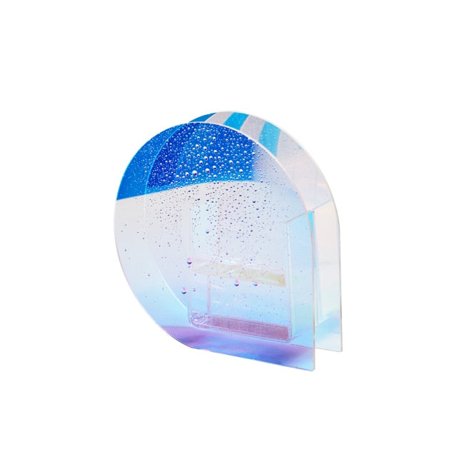 Rainbow Color Acrylic Vase freeshipping - khollect