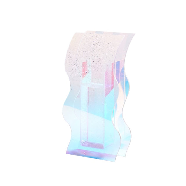 Rainbow Color Acrylic Vase freeshipping - khollect