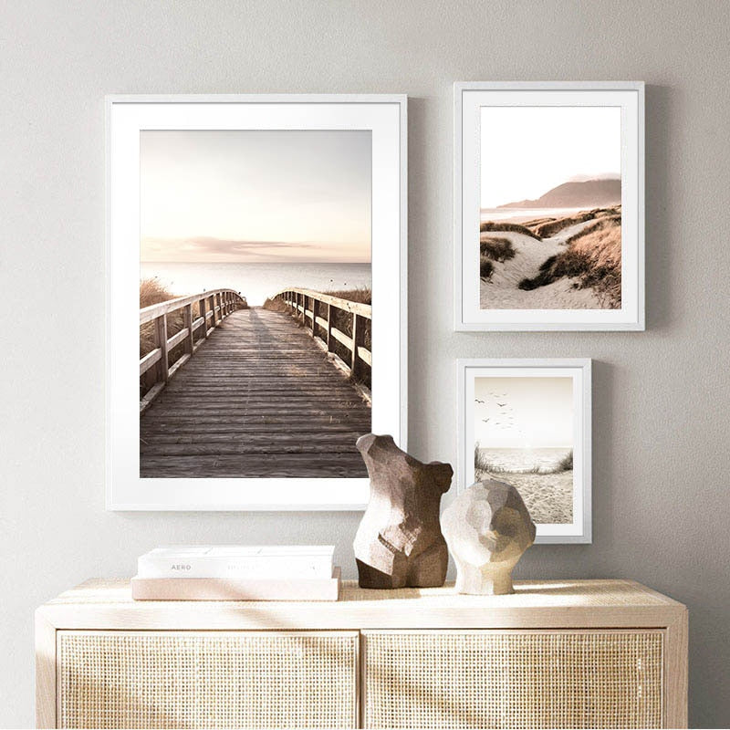 Scandinavian Landscape Canvas Print freeshipping - khollect