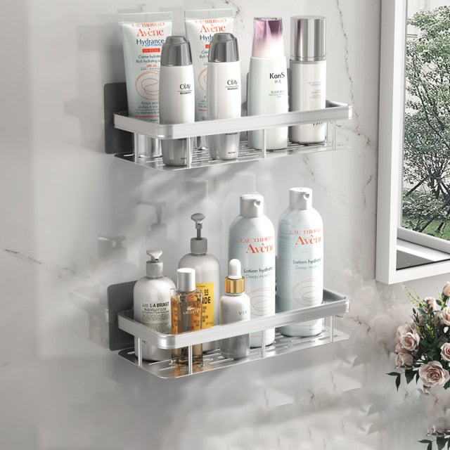Metal Suction Bathroom Shelves freeshipping - khollect