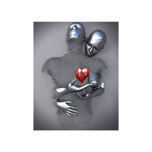 Metal Figure Art Canvas Print