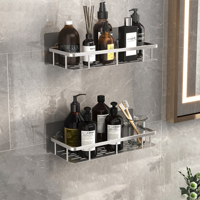 Metal Suction Bathroom Shelves freeshipping - khollect