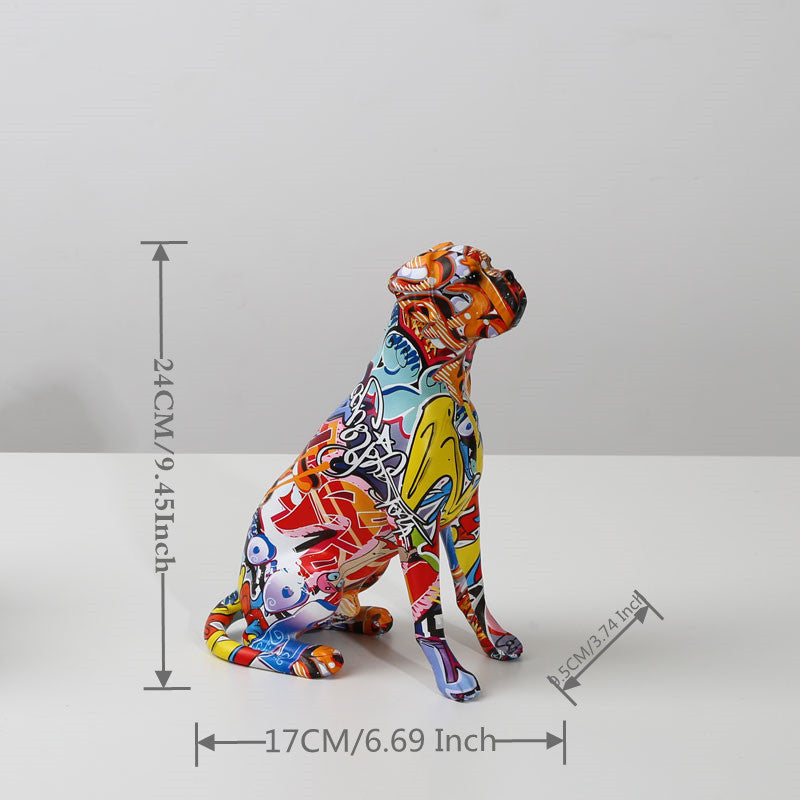 Rainbow Dog Aura Decor