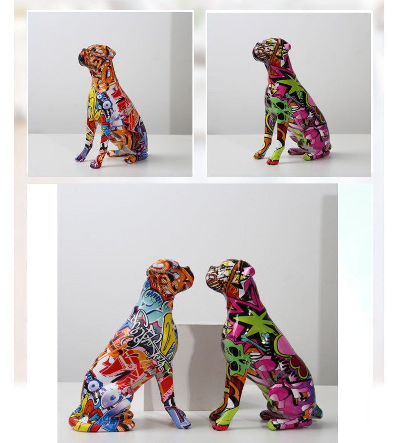 Rainbow Dog Aura Decor