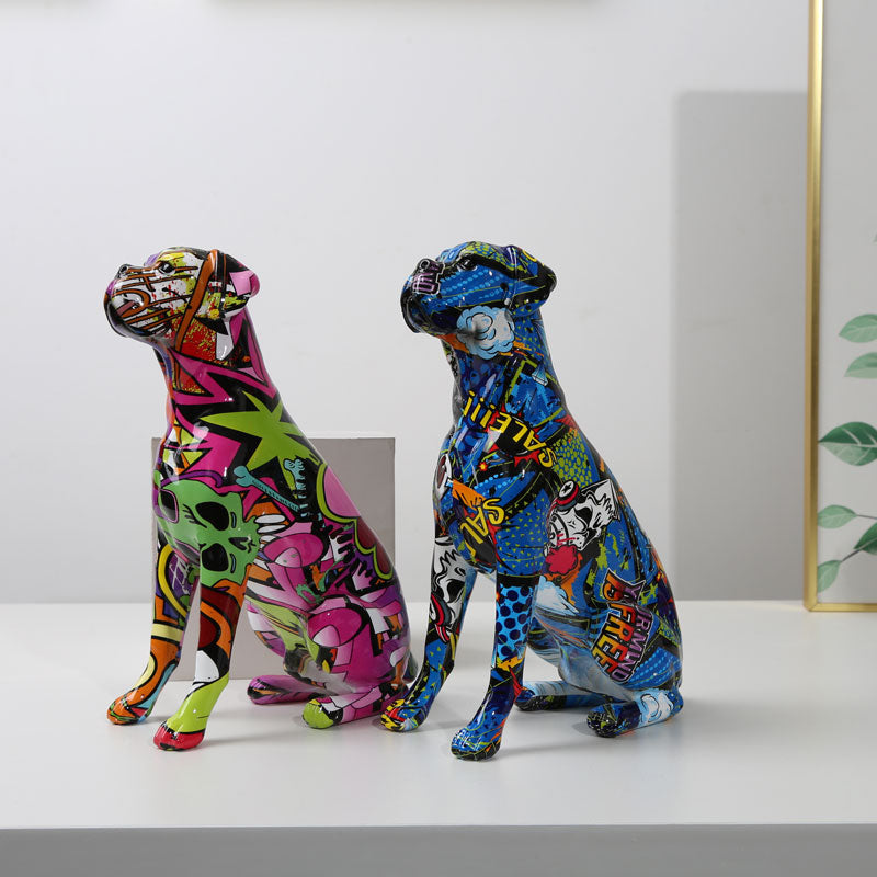 Rainbow Dog Aura Decor