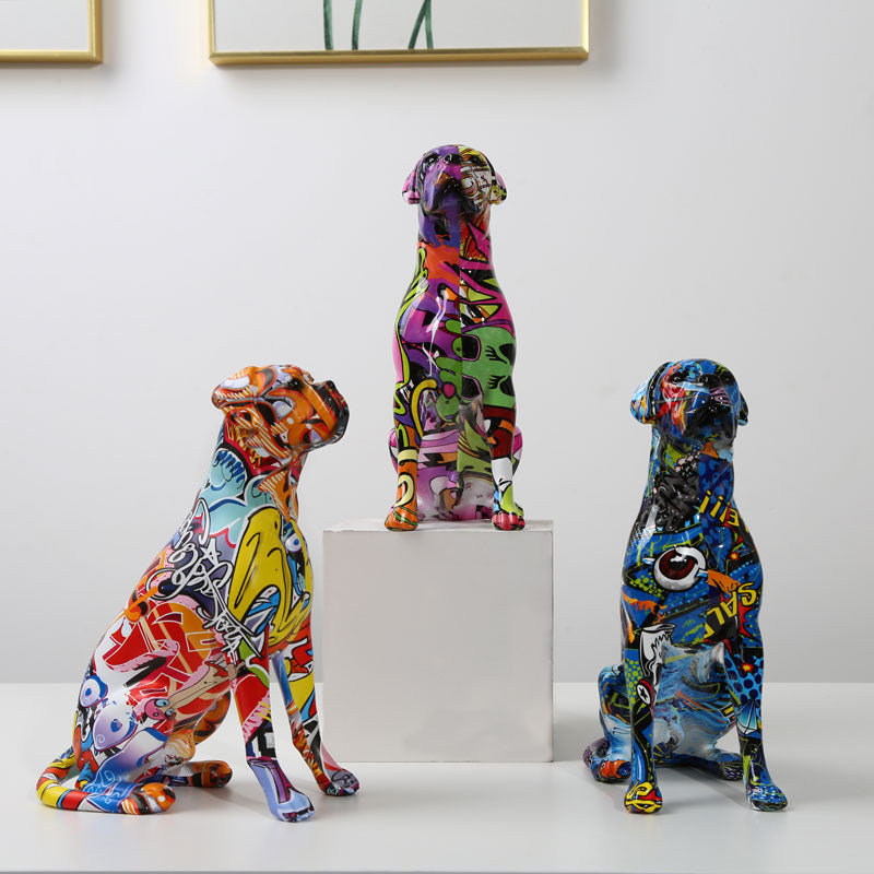 Rainbow Dog Aura Decor