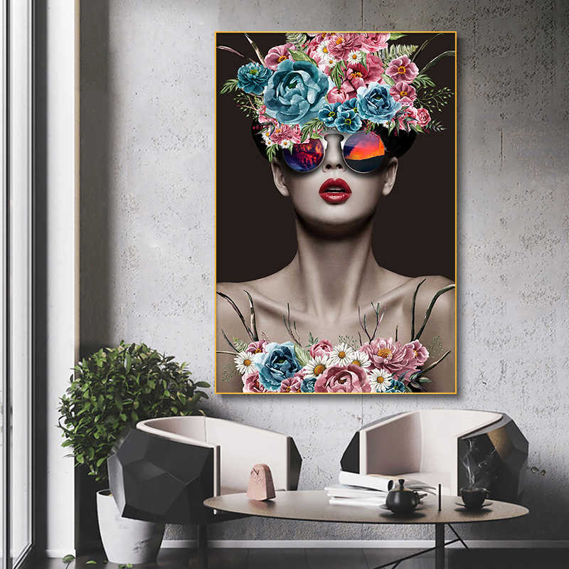 Flower Portrait Mirage Canvas Art