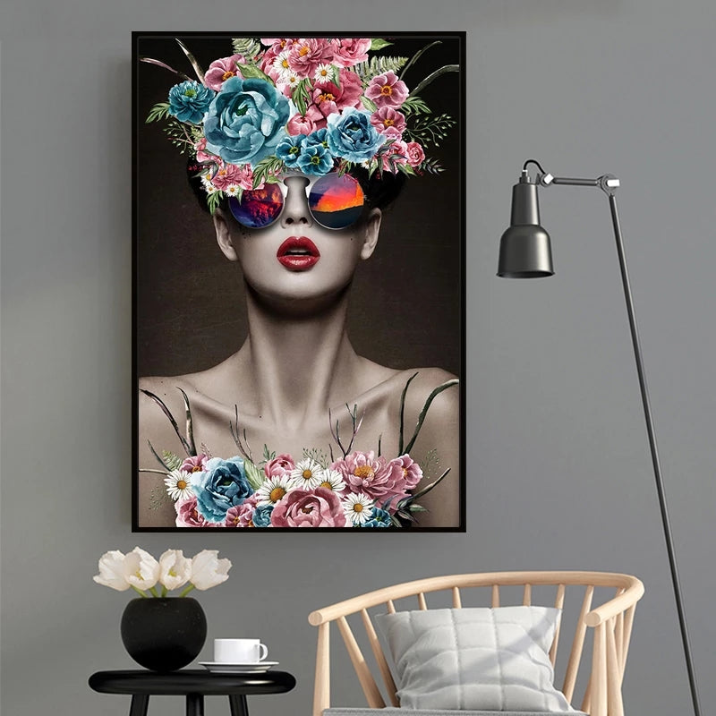 Flower Portrait Mirage Canvas Art