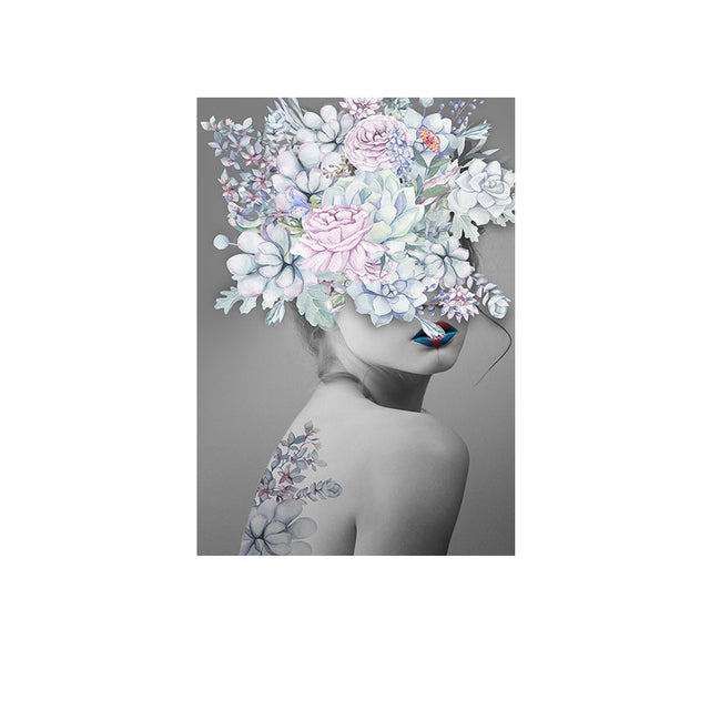 Flower Portrait Mirage Canvas Art