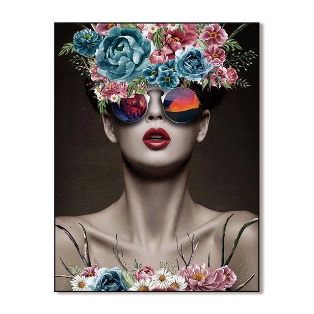 Flower Portrait Mirage Canvas Art