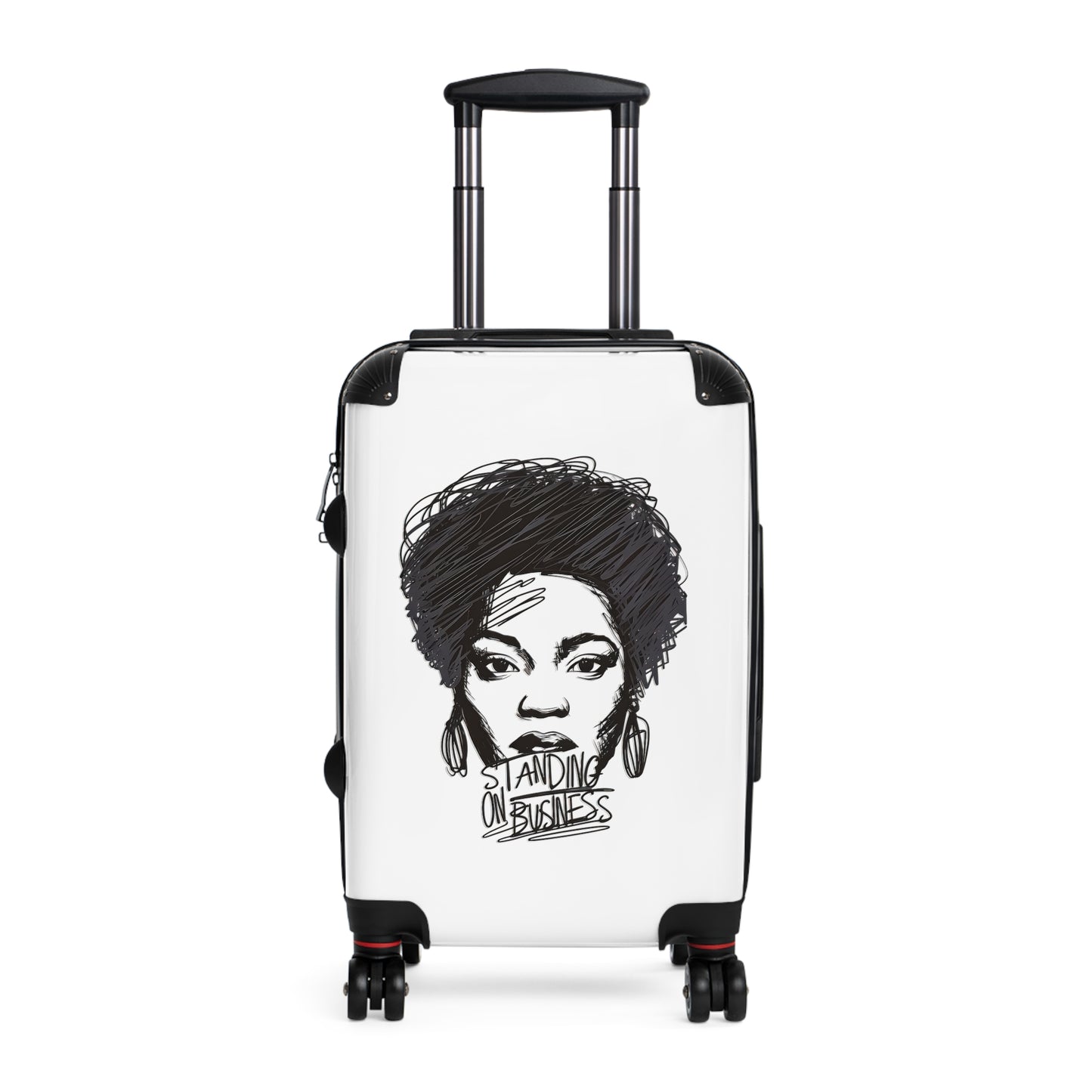 Standing on Business Vacation Travel Suitcase
