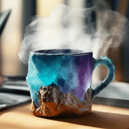 Mountain Rock Mineral Crystal Mug