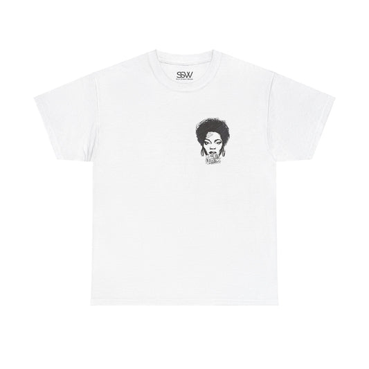 Bold Face Standing on Business Casual T-Shirt