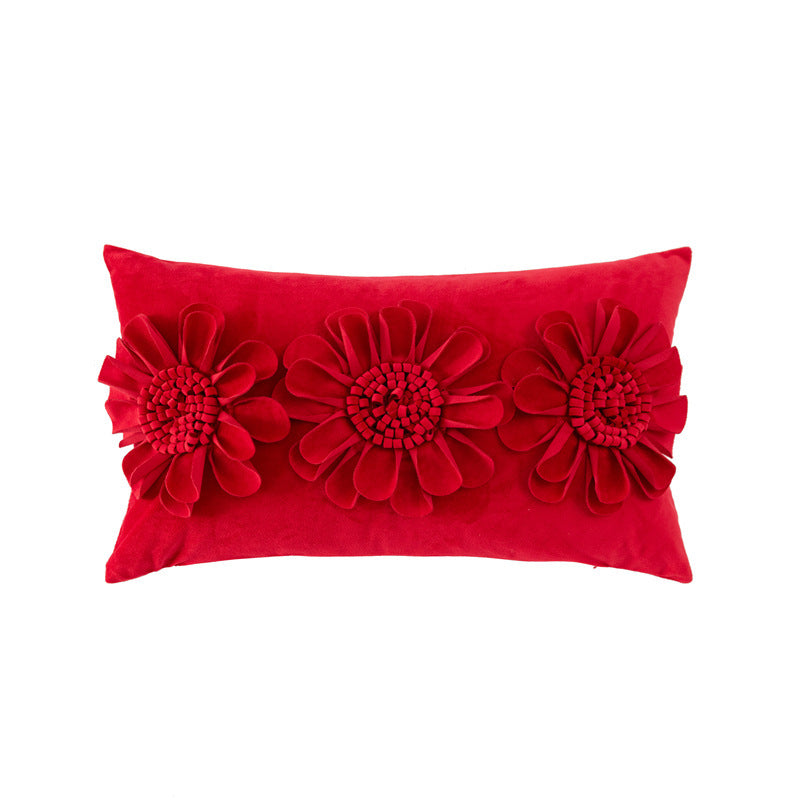 Wind Flower Embrace Pillow Cover