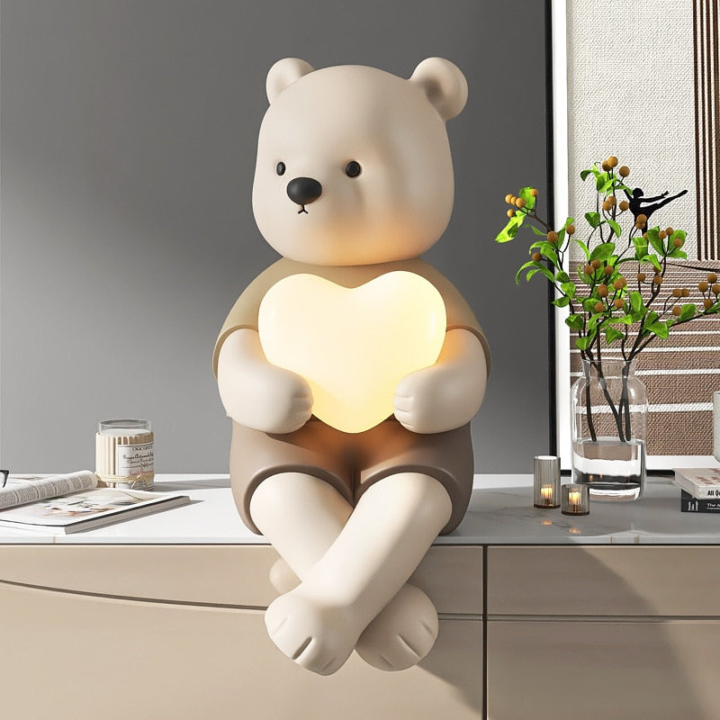 Hearty Lamp Figurine Decor