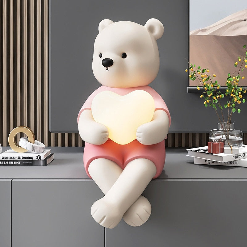 Hearty Lamp Figurine Decor