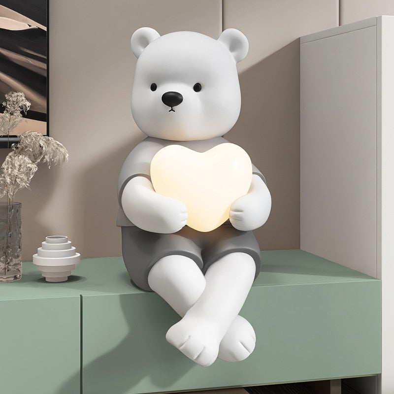 Hearty Lamp Figurine Decor