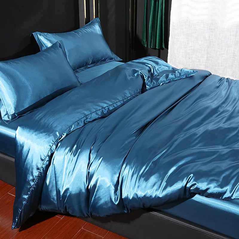 Emory Luxury Silk Duvet Cover Set