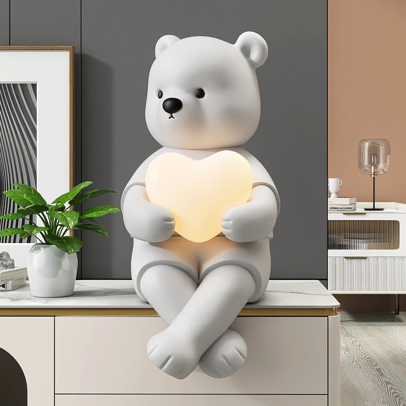 Hearty Lamp Figurine Decor