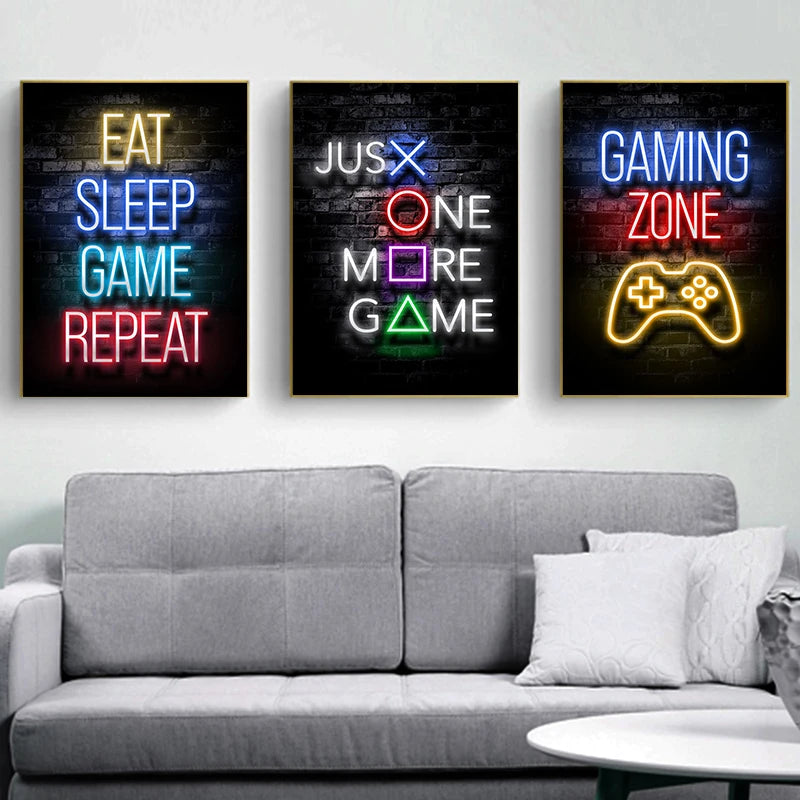 Gaming Art Poster Canvas Print