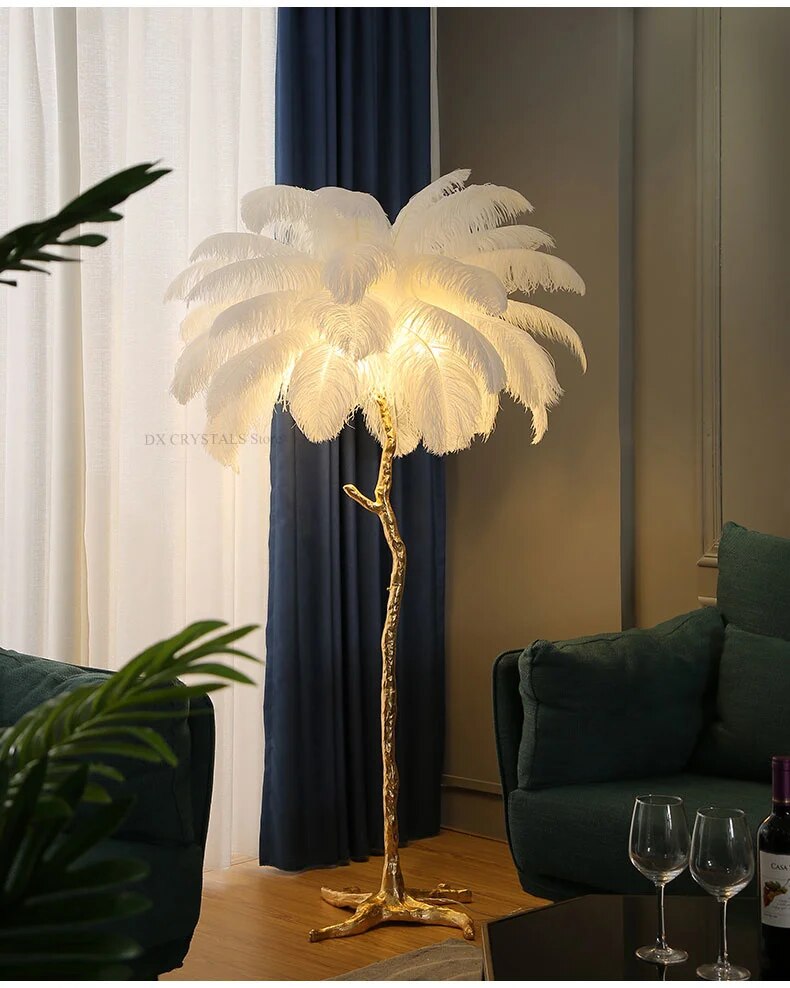 Luminaire Peacock Feather Lights