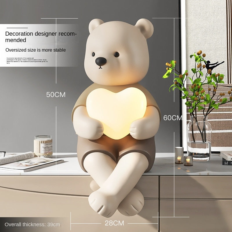 Hearty Lamp Figurine Decor