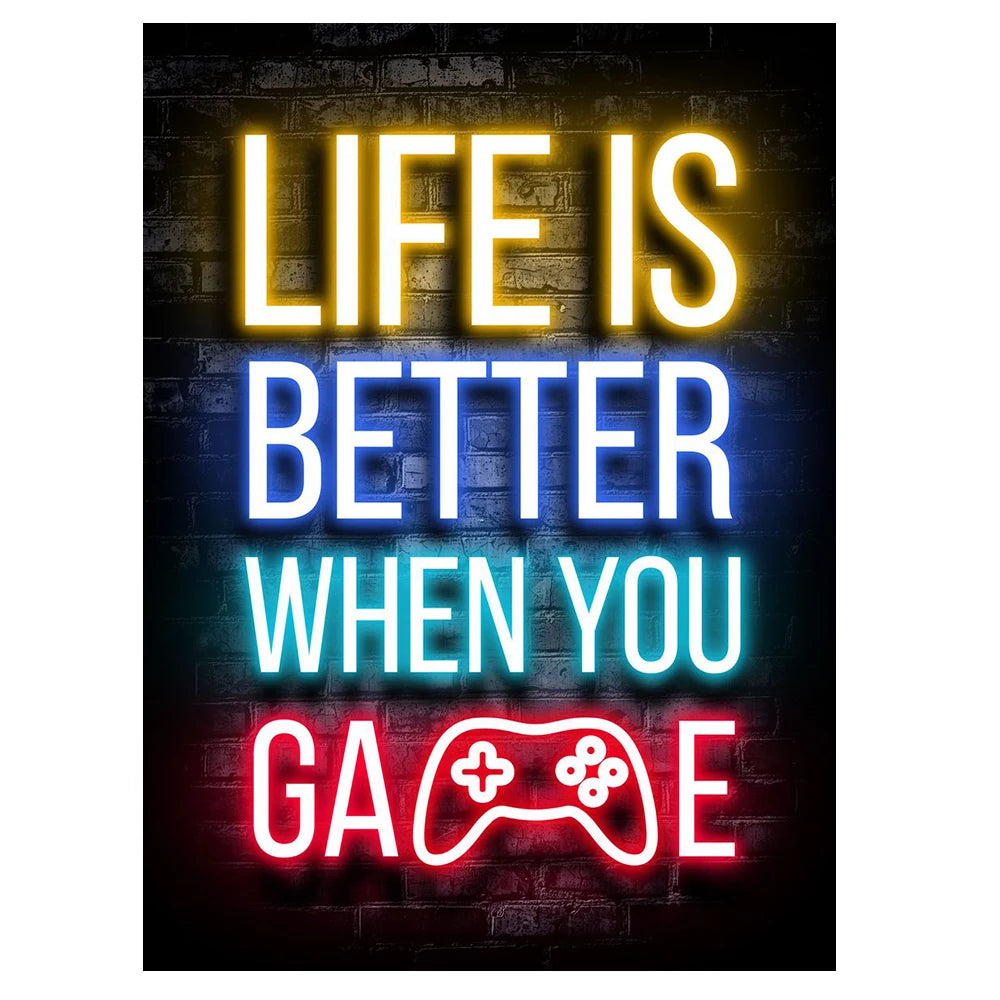 Gaming Art Poster Canvas Print